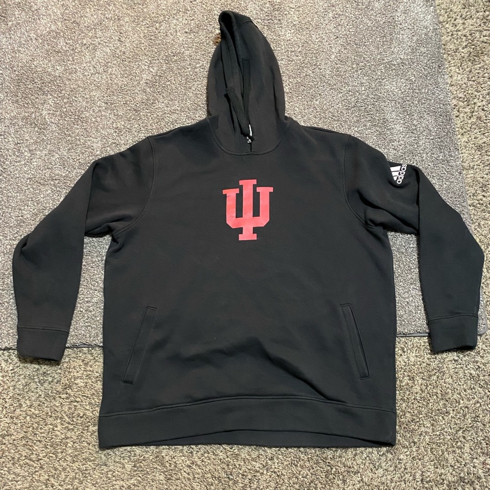 iu logo indiana university logo adidas hoodie